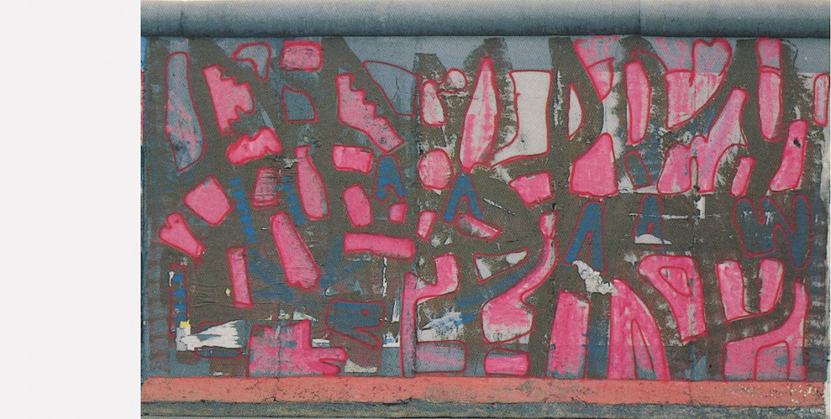East Side Gallery: Thierry Noir, Ohne Titel, 1990 © Stiftung Berliner Mauer, Postkarte